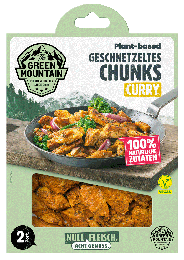 Plant-based Geschnetzeltes Chunks Curry