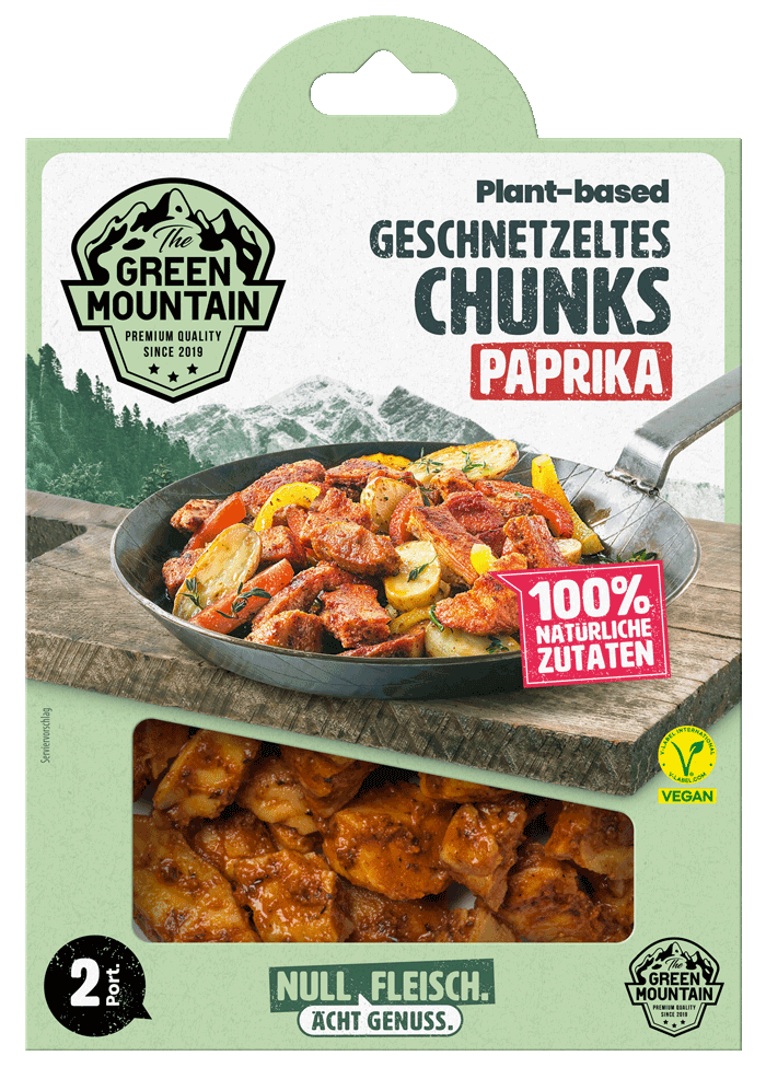 Plant-based Geschnetzeltes Chunks Paprika