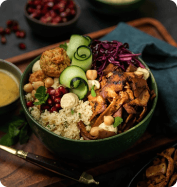 Oriental Delight Bowl mit Kebab